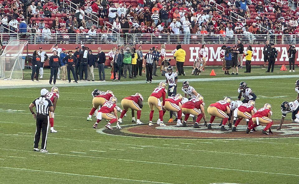 San Francisco 49ers offense against Bears, 2024.
